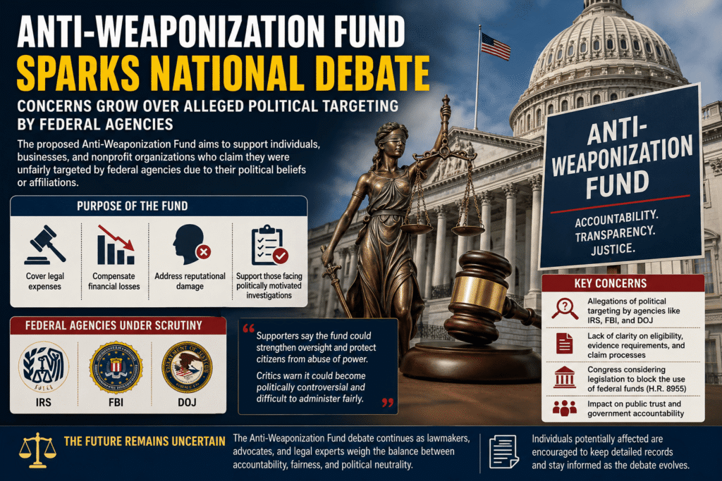 Anti-Weaponization Fund Sparks National Debate Over Government Accountability