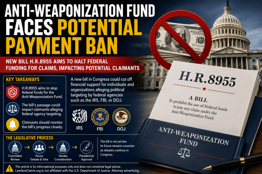 Congress Introduces Bill That Could Block Anti-Weaponization Fund Payments
